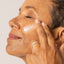 Azelaic acid serum texture swatch on face