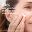 Texture swatch of collagen boost moisturiser with text that 84 percent of users said skin felt plumper and more hydrated in 30 days