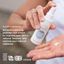 Collagen boost moisturiser with badges to show it is made in the UK, vegan, woman owned and B corp certified